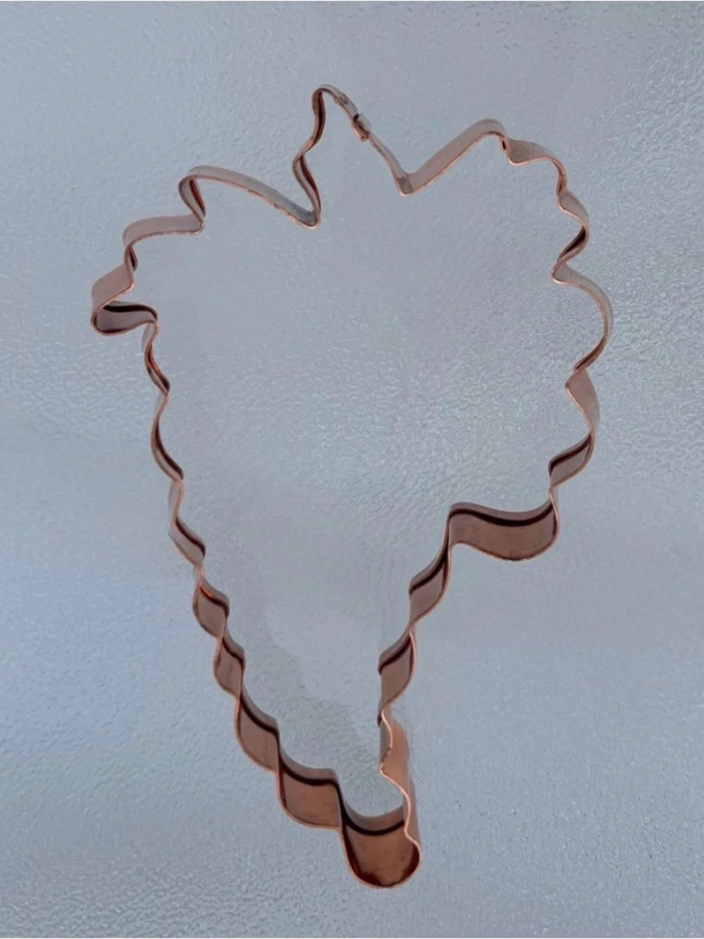 Grape Cluster and Leaves Sturdy Gauge Copper Cookie Cutter
